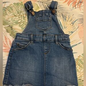 Toddle girls Jean skirt overalls dress size 2T